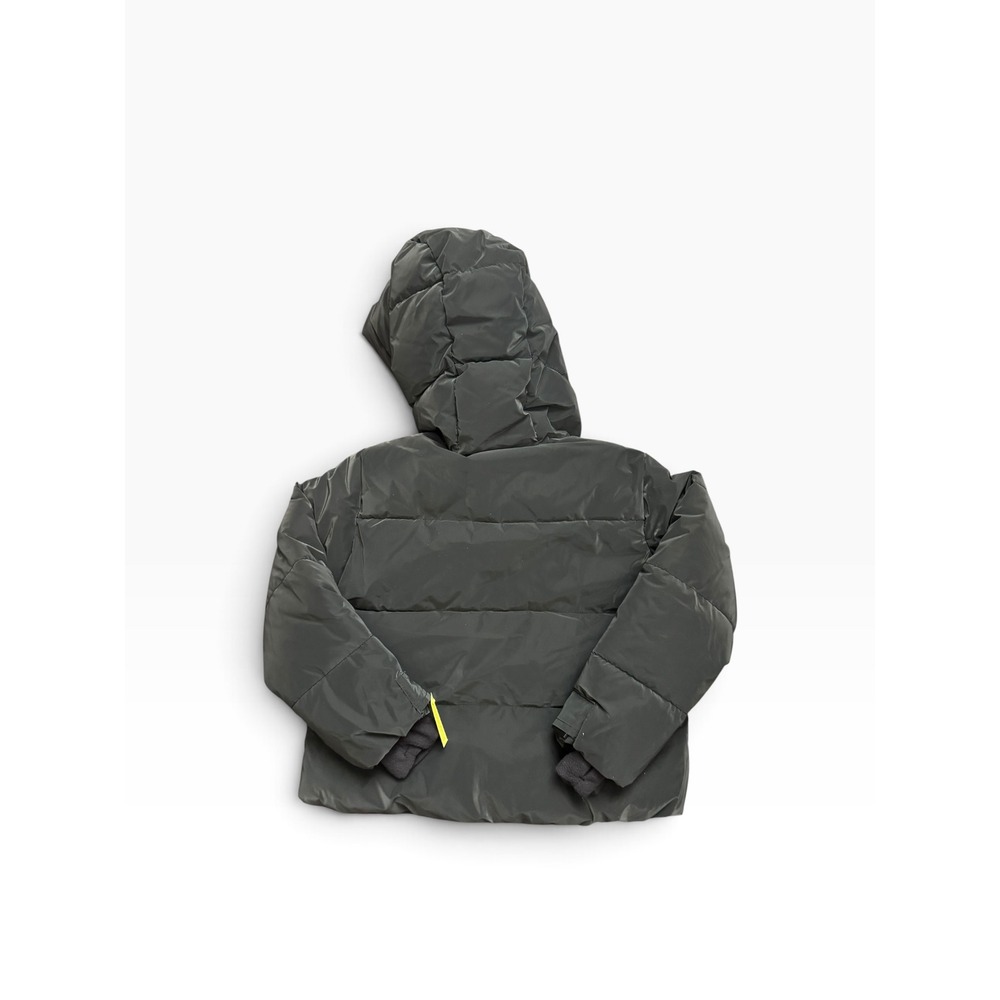 All in Motion Kids Heavyweight Puffer Jacket Black XS 4/5 Insulated Hooded NEW